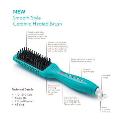 Moroccanoil smooth style ceramic heated brush